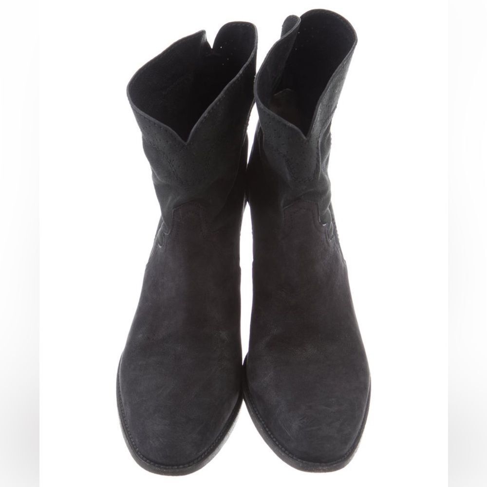 Sartore Women's Black Suede western style Ankle Boots size 7 - Picture 3 of 14